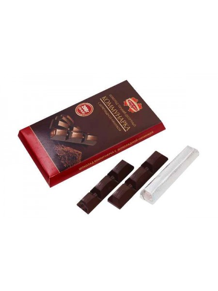 Шоколад Коммунарка с шоколадной начинкой 200 гр*17 шт (Коммунарка)